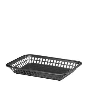 Grande Platter Basket Rectangular Black 10 3/4" x 7 3/4" - Home Of Coffee