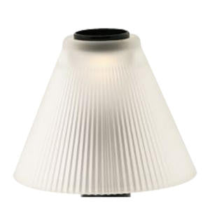 Pleated Shade Ribbed Frosted - Home Of Coffee