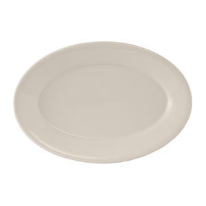 Reno Platter Oval Eggshell 13 1/2" x 9" - Home Of Coffee