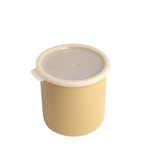 Crock with Lid Beige 1.2 qt - Home Of Coffee