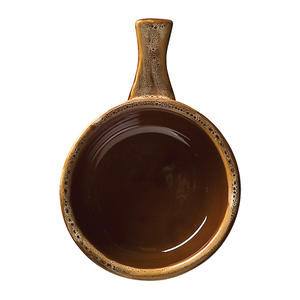 Onion Soup Crock with Handle Caramel/Beige 12 oz - Home Of Coffee