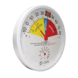 Refrigerator/Freezer Thermometer/Hygrometer Large - Home Of Coffee