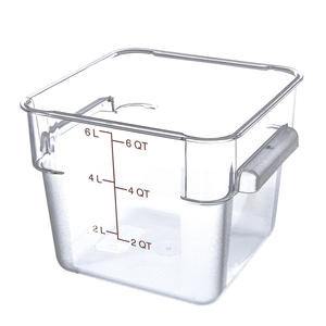 StorPlus™ Container Square Clear 6 qt - Home Of Coffee